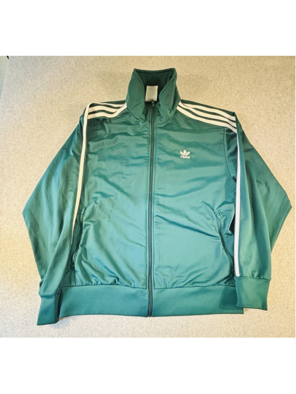 Adidas Originals Firebird Track Jacket Men’s XL Teal Green White 3-Stripes
